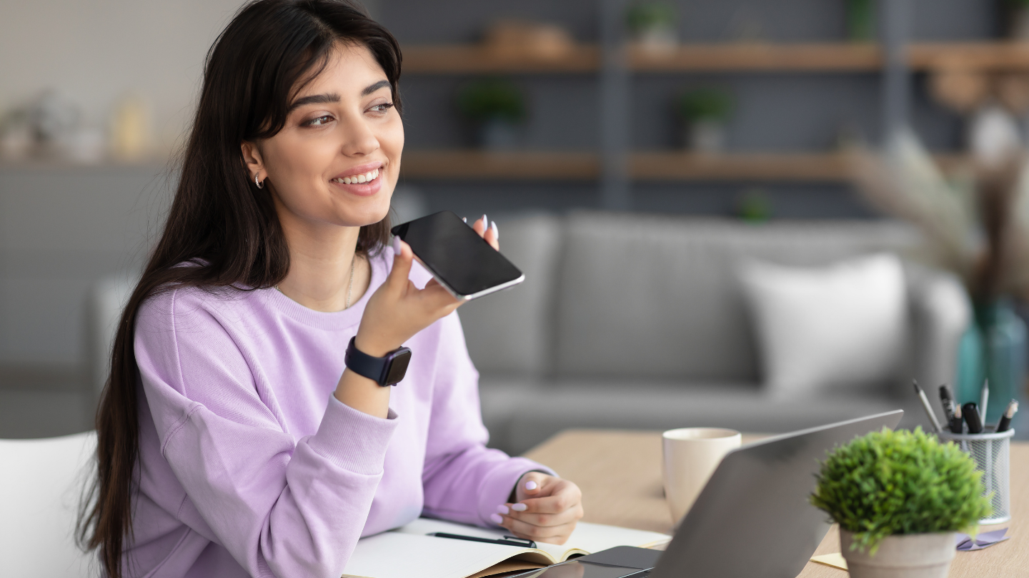 Hispanic using voice search. Integrating Voice Search